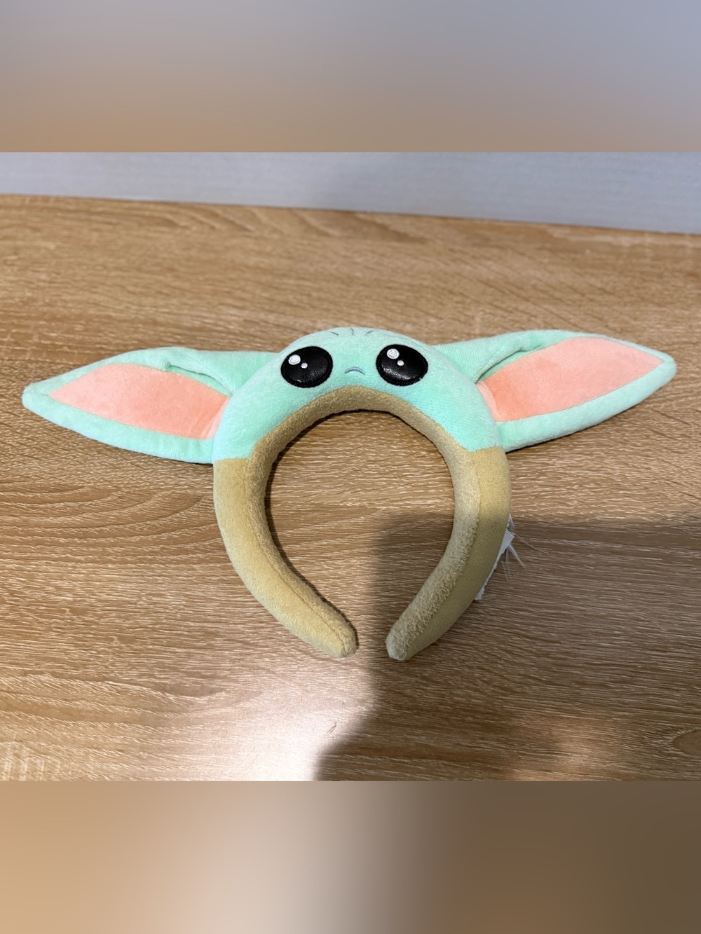 Star Wars Baby Yoda Grogu The Child Plush Ear Headband Green Tan